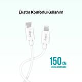 ttec USB-C - Lightning MFi Şarj Kablosu 150cm