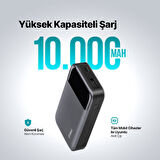 ttec ReCharger Pro LCD 10.000mAh PD 30W  Taşınabilir Hızlı Şarj Aleti/Powerbank 2BB214