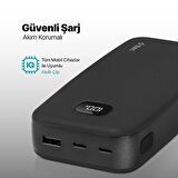 ttec ChargeUp Pro LCD 20.000mAh PD 20W Taşınabilir Hızlı Şarj Aleti / Powerbank