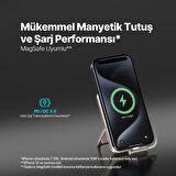 Ttec ReCharger Pro M LCD MagSafe Uyumlu USB-C Dahili Kablolu Stantlı Taşınabilir Powerbank 10.000mAh