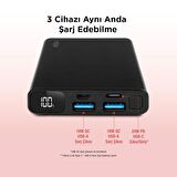 Mojue by ttec PB05 10.000mAh PD 20W LCD Ekranlı Taşınabilir Şarj