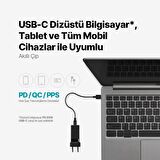 ttec SmartCharger Trio GAN 65W PD Seyahat Hızlı Şarj Aleti 2 USB-C+USB-A