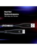mojue by ttec Ekstra Dayanıklı USB-A - USB-C 2A Şarj Kablosu 300cm