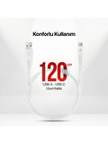 mojue by ttec Ekstra Dayanıklı USB-A - USB-C 2A Şarj Kablosu 120cm