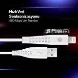 mojue by ttec Ekstra Dayanıklı USB-A - iPhone Lightning 2A 3’lü Şarj Kablosu Seti 120/200/300cm