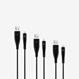 mojue by ttec EkstraDay USB-A - iPhone Lightning 2A 3’lü 1,2/2/3m