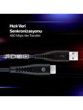 Mojue Usb-C 3’lü Şarj Kablosu Seti Ekstra Dayanıklı Usb-A Usb-C 2A (Mojue By Ttec)  120/200/300CM
