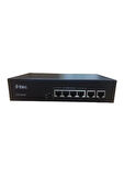 TTEC 4x10/100 Base-T PoE/PoE+ Port 2x10/100 Base- Uplink Port 65W PoE Kapasitesi | Tak-Çalıştır