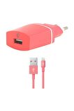 Ttec 2SCC2001P Lightning Hızlı Şarj Aleti Pembe
