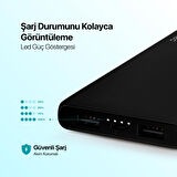 Ttec Powerslim S 10000 mAh Hızlı Şarj Powerbank Siyah 