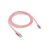 Ttec 2DK18P AlumiCable Type-C Şarj Kablosu Pembe 