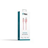 Ttec 2DK18P AlumiCable Type-C Şarj Kablosu Pembe 