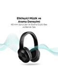 Ttec SoundMax Kablosuz Kulak Üstü Bluetooth Kulaklık 2KM117S Siyah