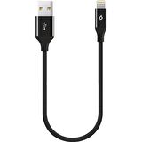 Ttec AlumiCable Mini 30 cm Lightning Şarj Kablo Siyah - 2DK28S