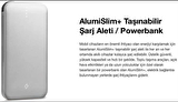 Ttec Powerban AlumiSlim 10.000 Mah Taşınabilir Şarj Aleti  Gri