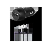 Ttec SmartCharger 2.1A Araç Şarj Aleti ve Trio Kablo Siyah - 2CKS20TS