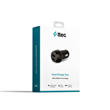 ttec SmartCharger Duo PD 32W Araç Hızlı Şarj Aleti USB-C+USB-A Si