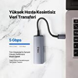 ttec 4 Port USB-C 3.2 Hub/Çoklayıcı USB-C 100W PD 3.0+4K HDMI + USB-A 3.2+USB-A 2.0 (MacBook Uyumlu)