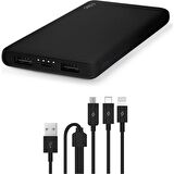 Ttec PowerSlim S Trio 10.000mAh PowerBank Siyah