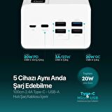 Ttec ReCharger Mega 50000 mAh Hızlı Şarj Powerbank Beyaz 