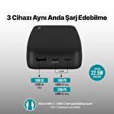 ttec ChargeUp Pro 20.000mAh PD 20W Taşınabilir Hızlı Şarj Aleti / Powerbank