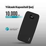 ttec ChargeUp Pro LCD 10.000mAh PD 20W Taşınabilir Hızlı Şarj Aleti / Powerbank