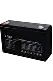 6 Volt 12a Akü -6 Volt 12 Amper Standart Bakımsız Kuru Akü