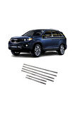 Kia Sorento Uyumlu Krom Cam Çıtası 6 Parça 2009-2014 Arası Paslanmaz Çelik