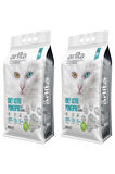 Arlita Grey Actıve PowerPro Aktif Karbonlu Fresh Kokulu İnce Taneli Topaklanan 2x10 L 2 Adet  Kedi Kumu