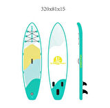 Şişme SUP Sörf Tahtası Sup Board Stand Up Paddle Board 320X81X15 Cm