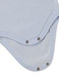 Minidamla Kısa Kol Basic 3'lü set 1-18  Ay Çıtçıtlı Badi - Mavi