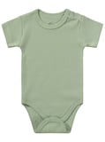 Minidamla Kısa Kol Basic 3'lü set 1-18  Ay Çıtçıtlı Badi - Mavi
