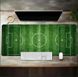 70X30 CM FUTBOL SAHASI TEMALI KAYDIRMAZ TABAN SPEED YÜZEY OYUNCU MOUSE PAD GAMİNG