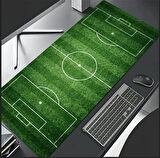 70X30 CM FUTBOL SAHASI TEMALI KAYDIRMAZ TABAN SPEED YÜZEY OYUNCU MOUSE PAD GAMİNG