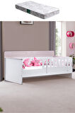 Karyola, Flora Montessori Karyola - Pembe + 1 Adet Comfort Yatak