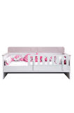 Karyola, Flora Montessori Karyola - Pembe + 1 Adet Comfort Yatak