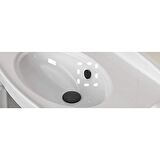 Yapıtaşı YT315 Üniversal Seramik Lavabo Su Taşma Delik Yüzüğü Mat Siyah