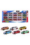 Speed Car 20'li Metal Die-cast Araba Hot Wheels Benzeri Oyuncak Model Araba Seti