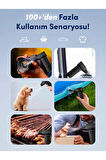 Auhma Ahv-12 Mini Turbo Fan 130.000 RPM | Şarjlı 4 Vitesli Taşınabilir Elektrikli Hava Üfleyici ve Kompresör