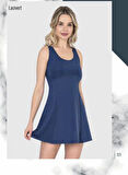 LAYDEST 2665 BATTAL ŞORTLU ELBİSE MAYO