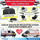 Ambulans Mevzuatına Uygun 2 Kameralı 8 Kanal Mobil NVR 500 GB 7 inç Monitörlü Tak Kullan Set