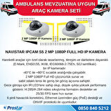 Ambulans Mevzuatına Uygun 2 Kameralı 8 Kanal Mobil NVR 500 GB 7 inç Monitörlü Tak Kullan Set