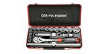 Cer-Pa Norm 4000 30 1217 ½" 18 Parça Lokma Anahtar Takımı