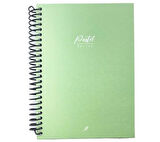 Dilman Pastel Color Spiralli Defter Çizgili 120 Yaprak 16X22 Farklı Renk - 2 adet