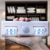 SGE TEKNOLOJİ 2 TARAFLI 8 LED HAREKET SENSÖRLÜ PİLLİ LED ÇALIŞMA MASASI EV ELBİSE DOLABI LAMBA IŞIK