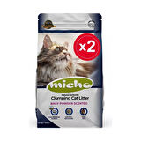 Kalın Taneli Topaklanan Pudra Kokulu Kedi Kumu 2 Adet x 8.5 Lt