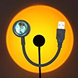 SGE TEKNOLOJİ USB LED GÜN BATIMI PROJEKTÖR LAMBASI FOTOĞRAF ÇEKİM IŞIĞI DEKORATİF IŞIK