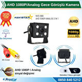 AHD 1080P/Analog Orta Boy Gece Görüşlü RCA AV Soketli Kamyon Tır Otobüs Kamerası