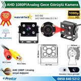 AHD 1080P/Analog Orta Boy Gece Görüşlü RCA AV Soketli Kamyon Tır Otobüs Kamerası