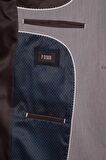 Slim Fit Gri Takım Elbise